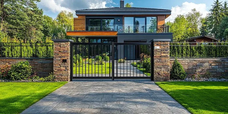 Metalzaune aus Polen