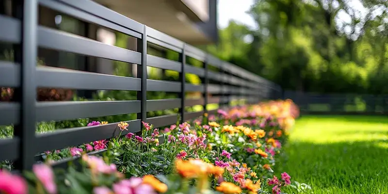 Metallzaun aus Polen mit Montage