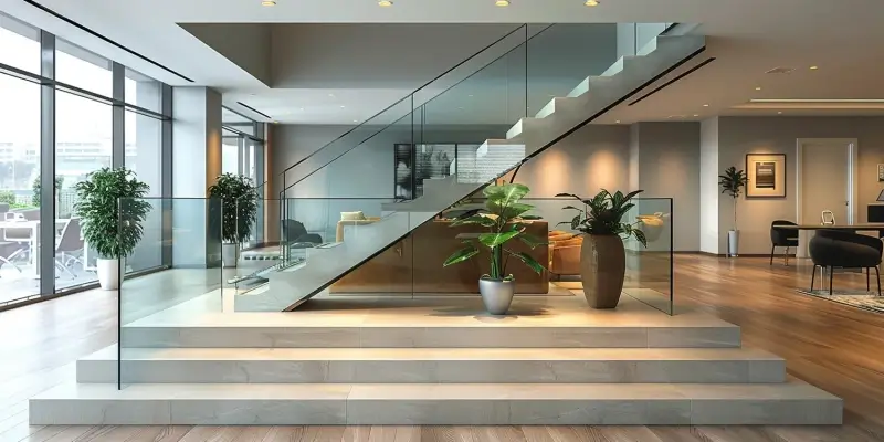 Balustrady szklane zewnętrzne Warszawa