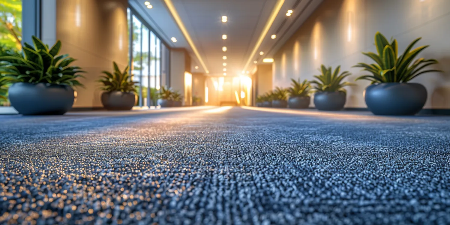 Wszechobecne plamy na wykładzinie biurowej